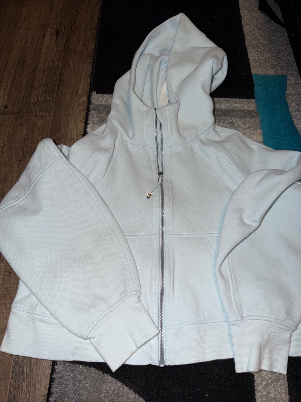 Lululemon Sheer Blue Full-Zip Scuba XS/S